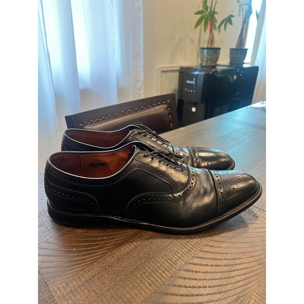 Allen Edmonds  black men dress shoes size 15